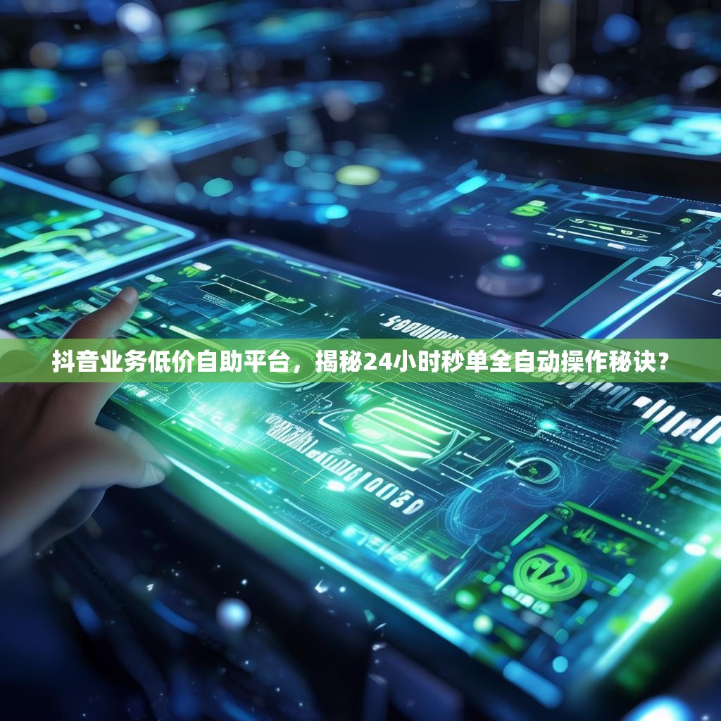 抖音业务低价自助平台，揭秘24小时秒单全自动操作秘诀？