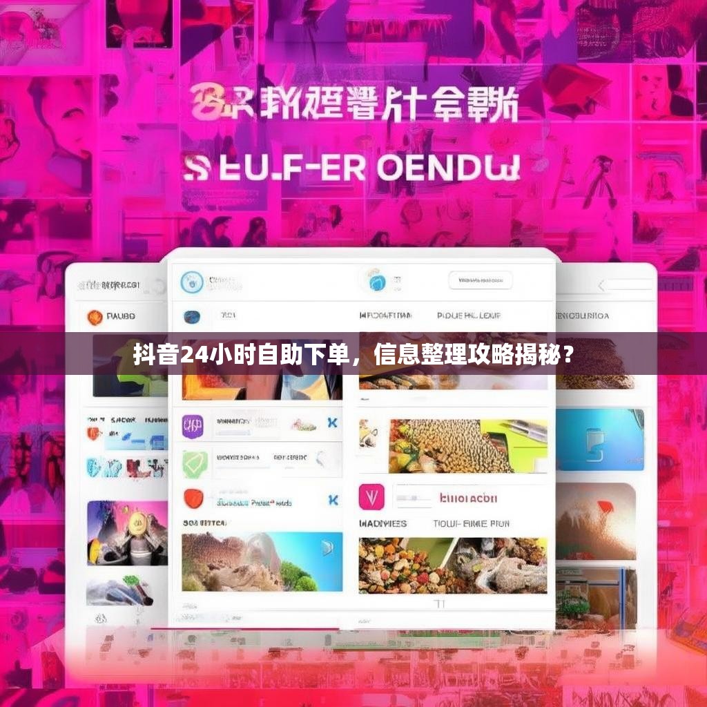 抖音24小时自助下单,信息整理攻略揭秘? 抖音24小时自助下单,信息整理攻略揭秘?