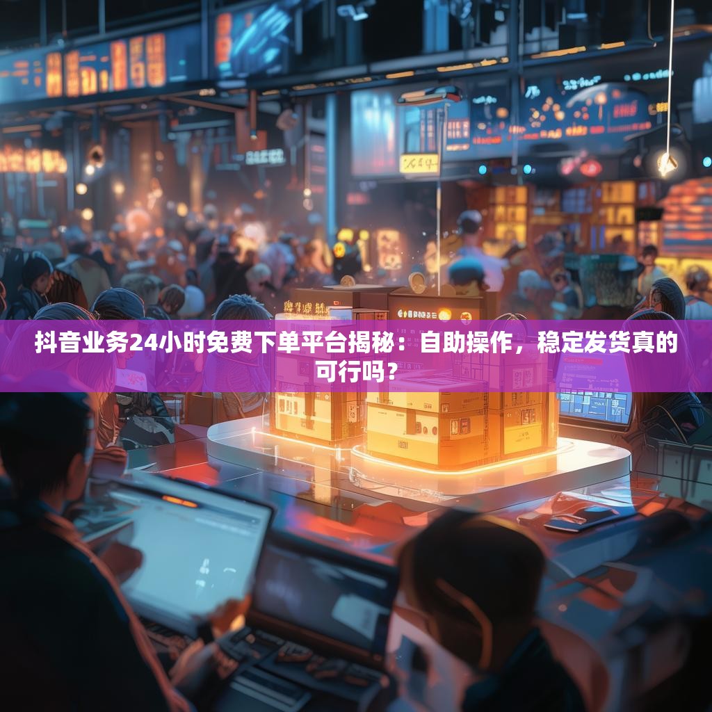 抖音业务24小时免费下单平台揭秘：自助操作，稳定发货真的可行吗？