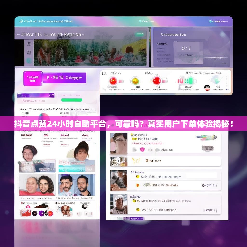 抖音点赞24小时自助平台，可靠吗？真实用户下单体验揭秘！