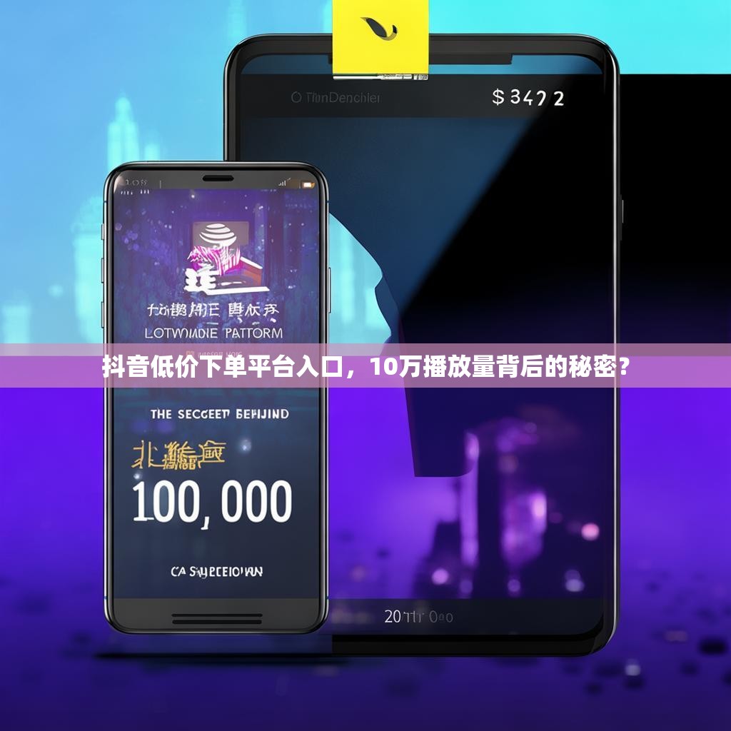 抖音低价下单平台入口，10万播放量背后的秘密？