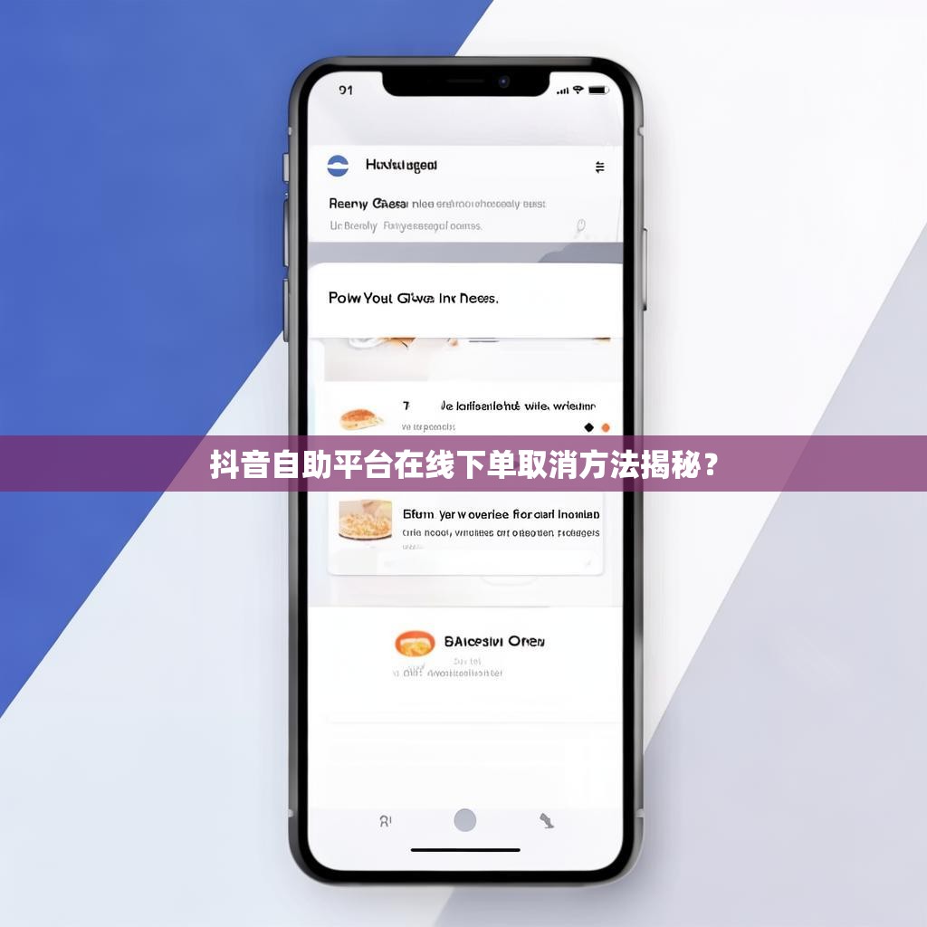 抖音自助平台在线下单取消方法揭秘? 抖音自助平台在线下单取消方法揭秘?