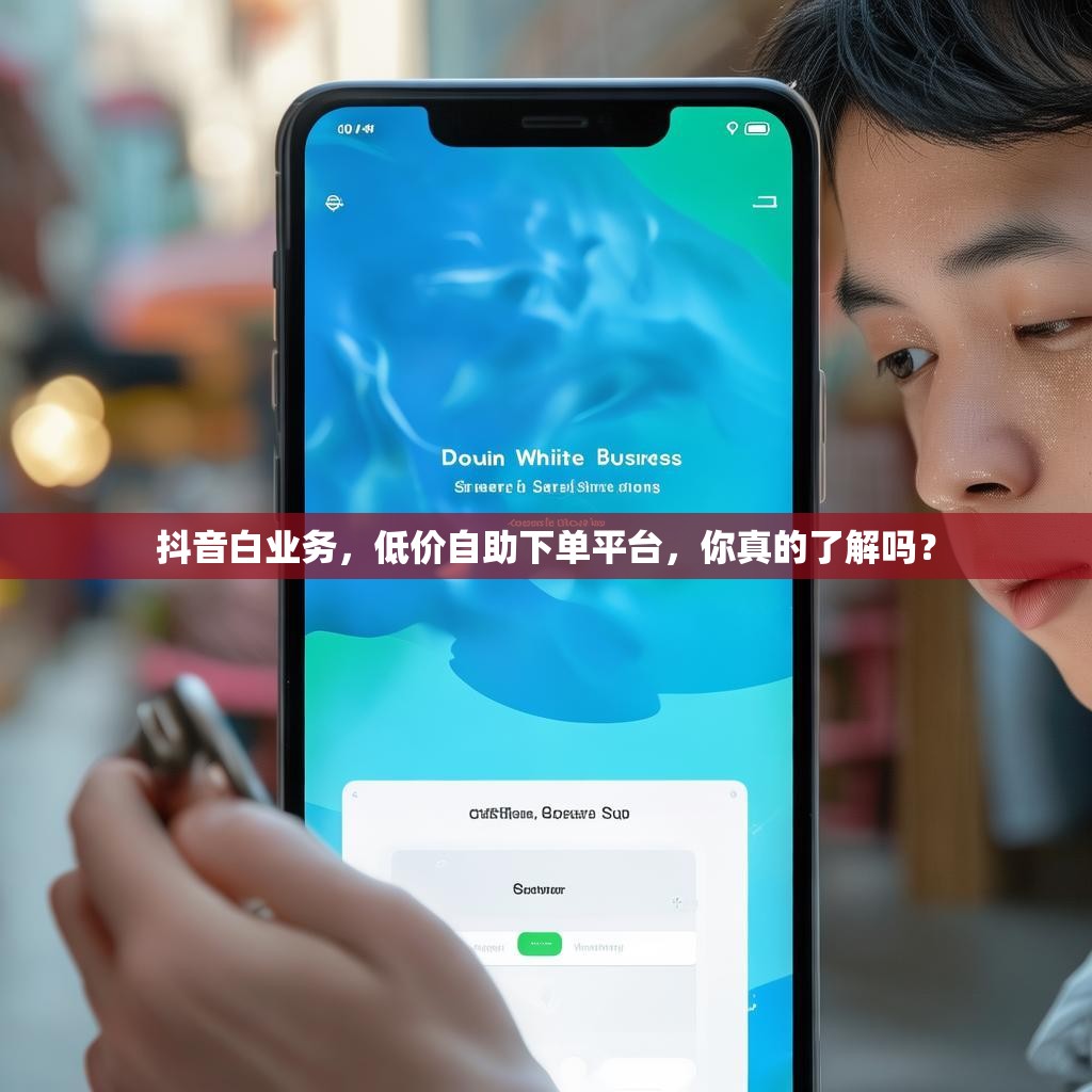 抖音白业务，低价自助下单平台，你真的了解吗？