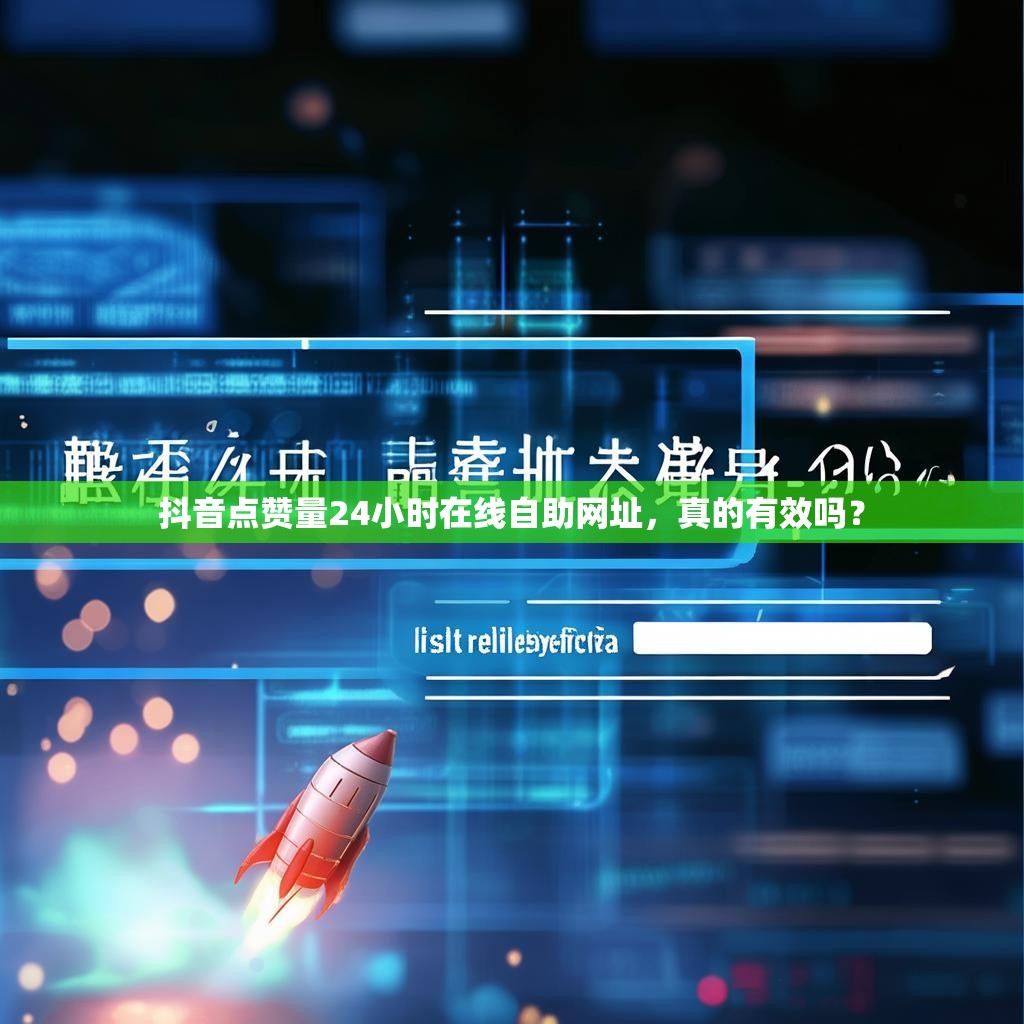 抖音点赞量24小时在线自助网址，真的有效吗？