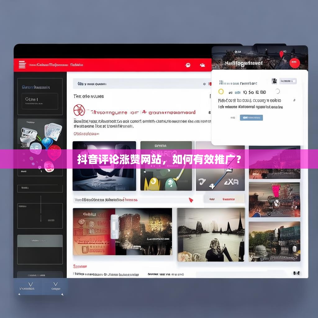 抖音评论涨赞网站，如何有效推广？