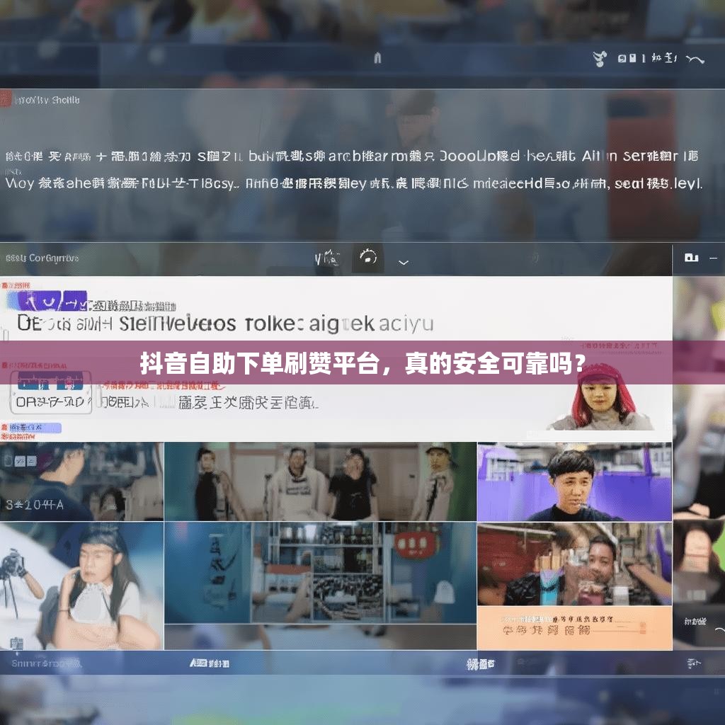 抖音自助下单刷赞平台，真的安全可靠吗？