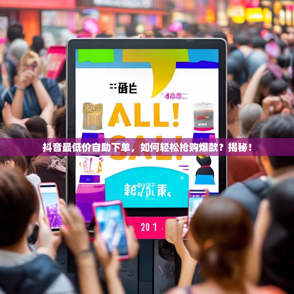 抖音最低价自助下单,如何轻松抢购爆款?揭秘! 抖音最低价自助下单,如何轻松抢购爆款?揭秘!
