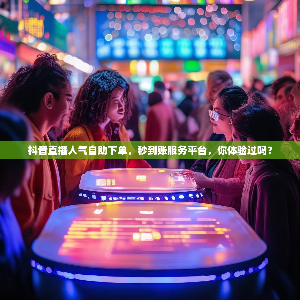 抖音直播人气自助下单，秒到账服务平台，你体验过吗？