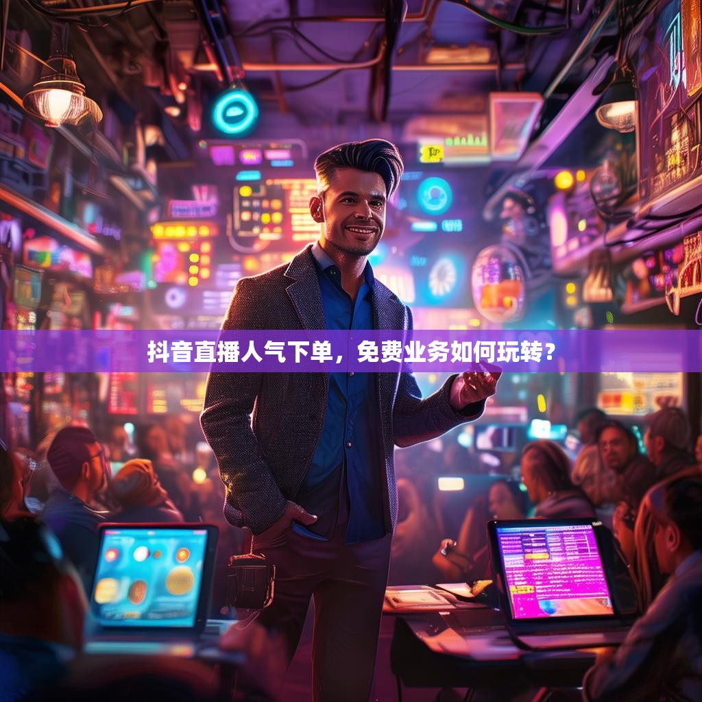抖音直播人气下单，免费业务如何玩转？