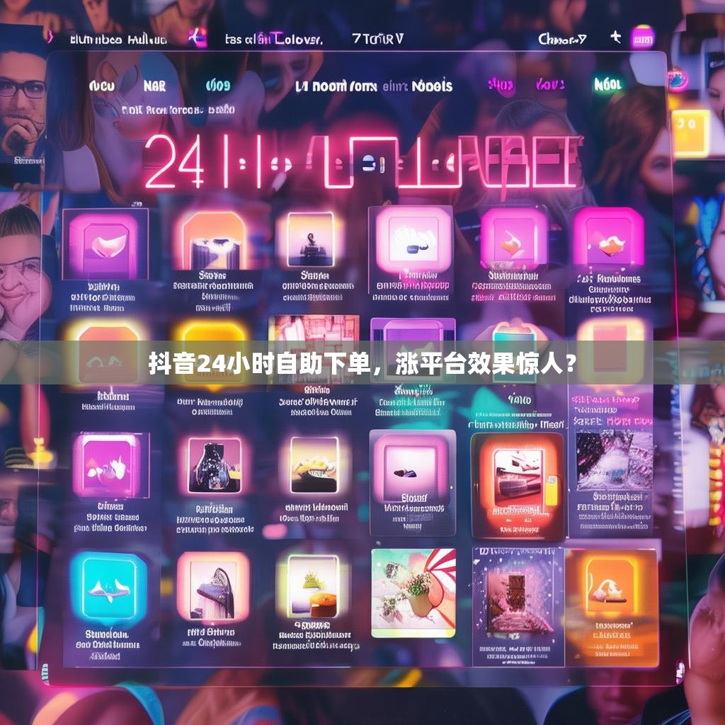 抖音24小时自助下单，涨平台效果惊人？