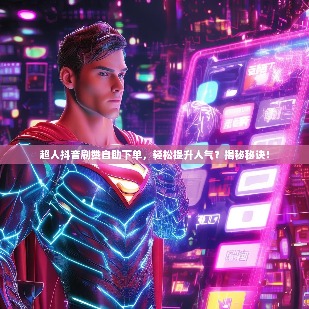 超人抖音刷赞自助下单，轻松提升人气？揭秘秘诀！