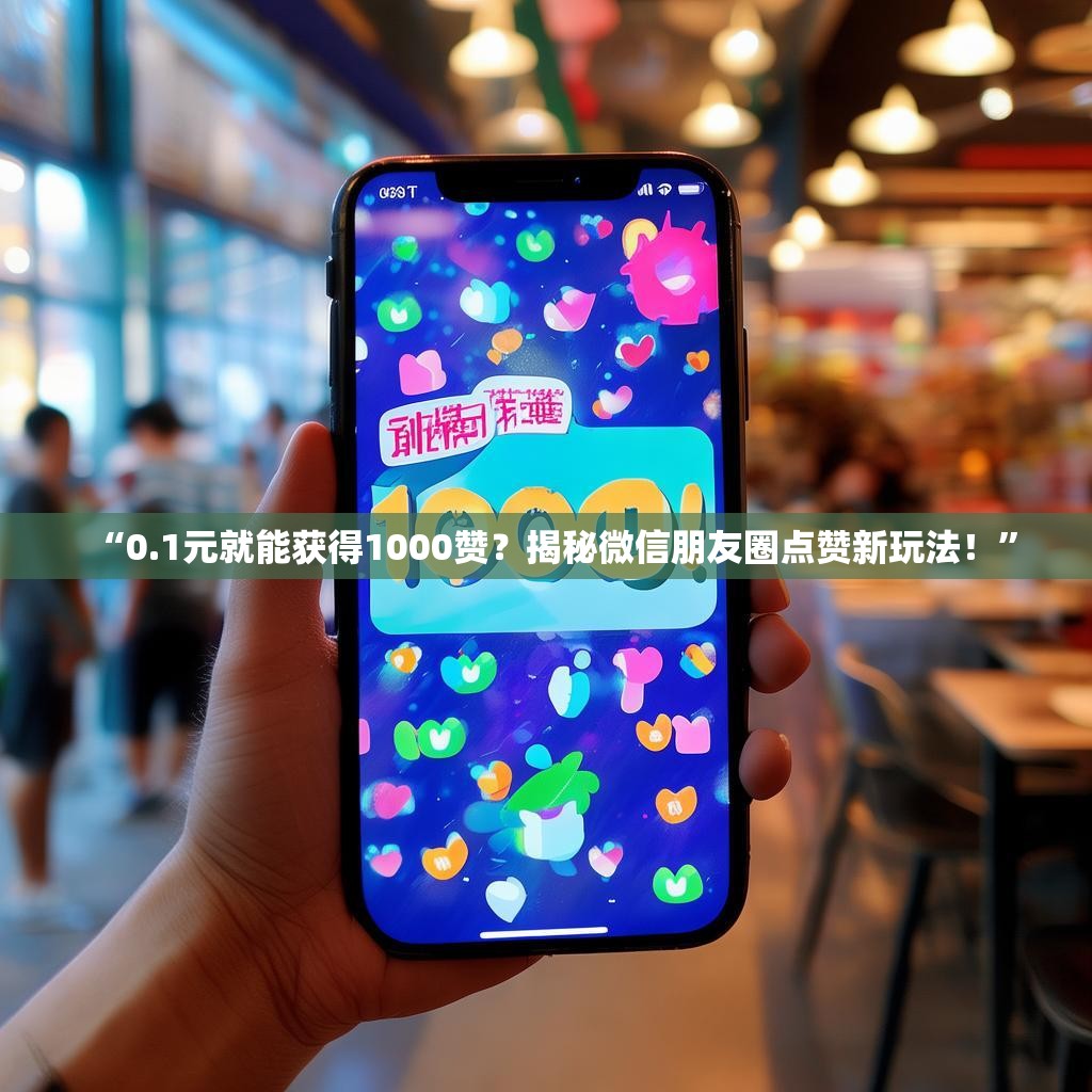 “0.1元就能获得1000赞？揭秘微信朋友圈点赞新玩法！”