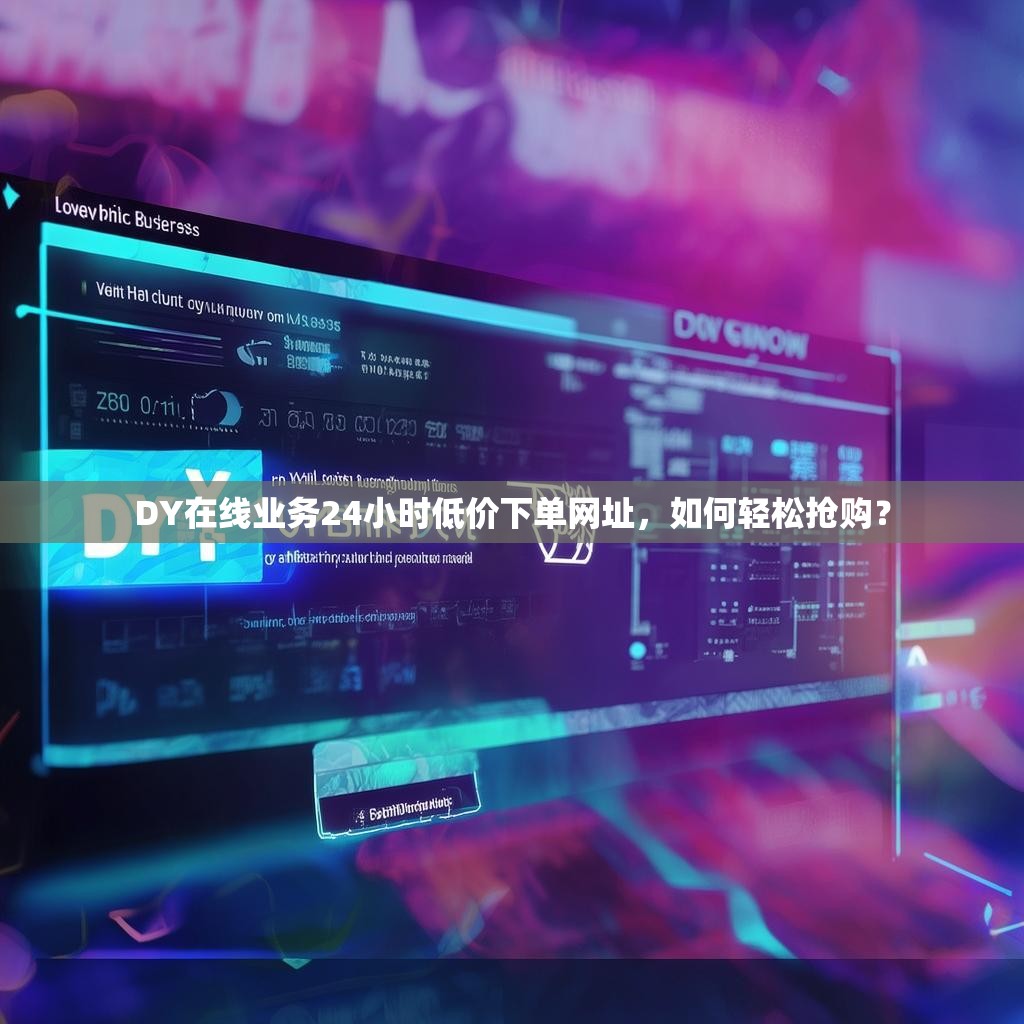 DY在线业务24小时低价下单网址，如何轻松抢购？