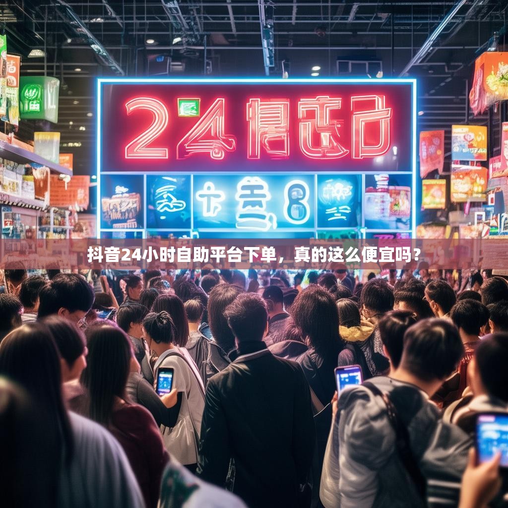 抖音24小时自助平台下单，真的这么便宜吗？