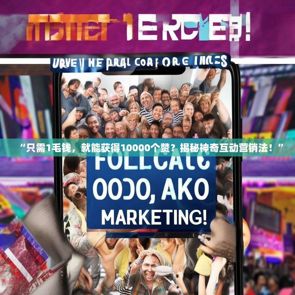 “只需1毛钱，就能获得10000个赞？揭秘神奇互动营销法！”
