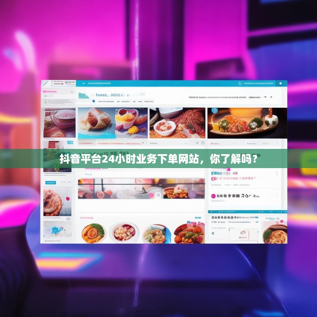 抖音平台24小时业务下单网站，你了解吗？