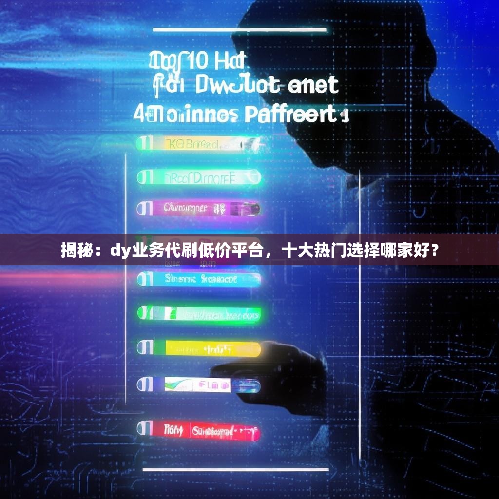 揭秘:dy业务代刷低价平台,十大热门选择哪家好? 揭秘:dy业务代刷低价平台,十大热门选择哪家好?