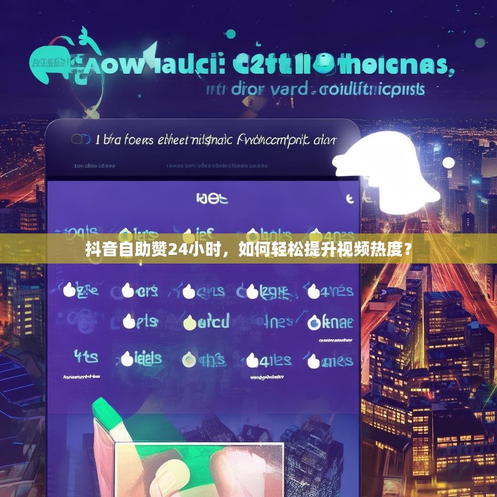 抖音自助赞24小时，如何轻松提升视频热度？