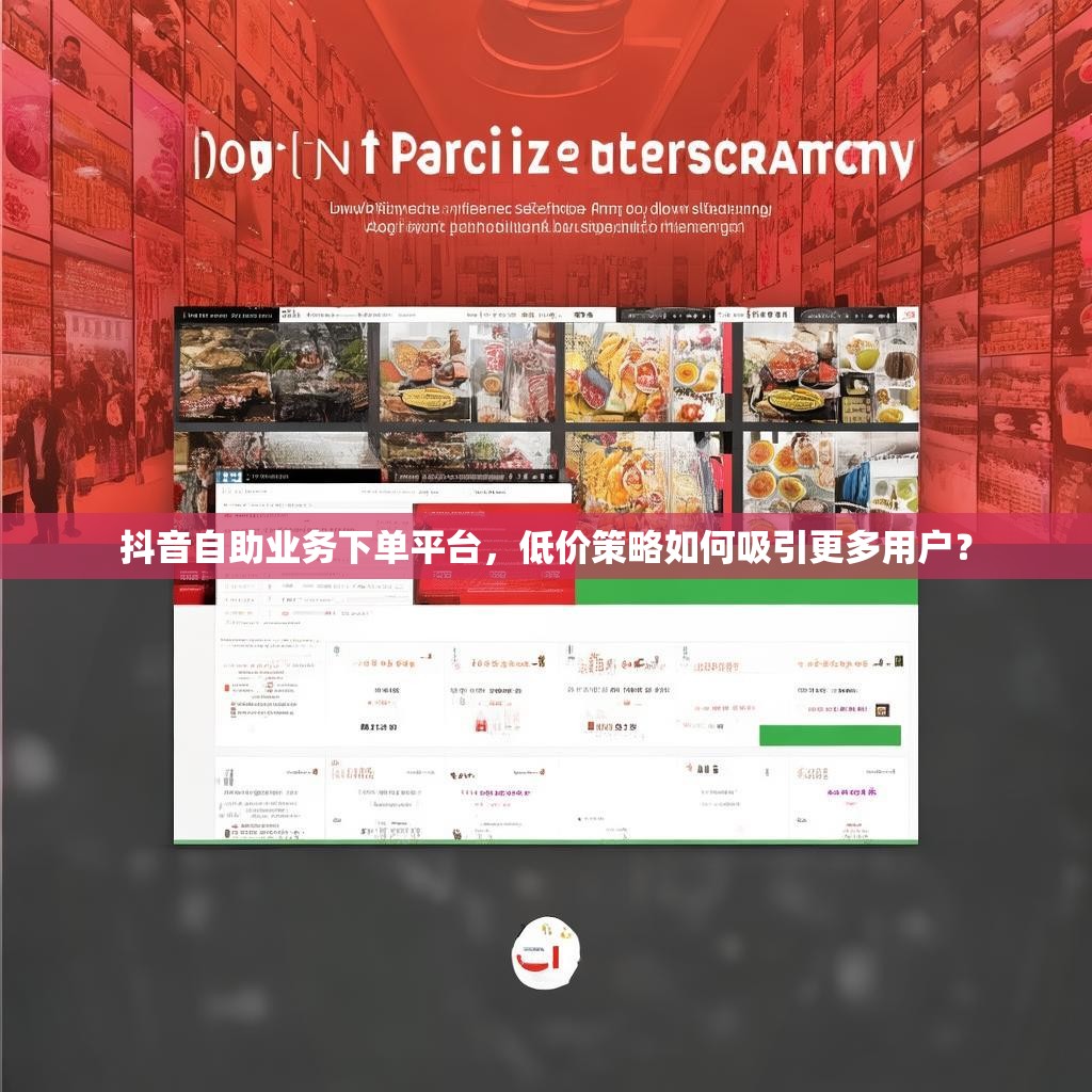 抖音自助业务下单平台，低价策略如何吸引更多用户？