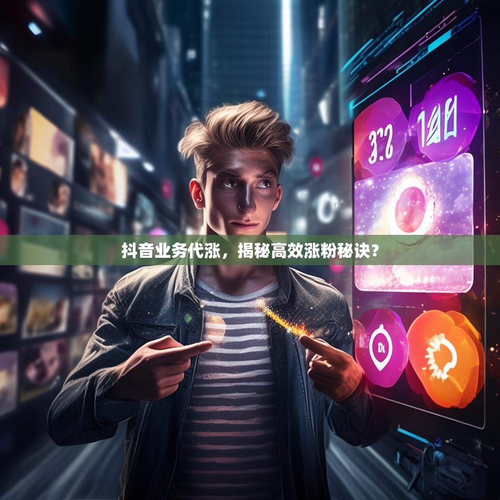 抖音业务代涨，揭秘高效涨粉秘诀？