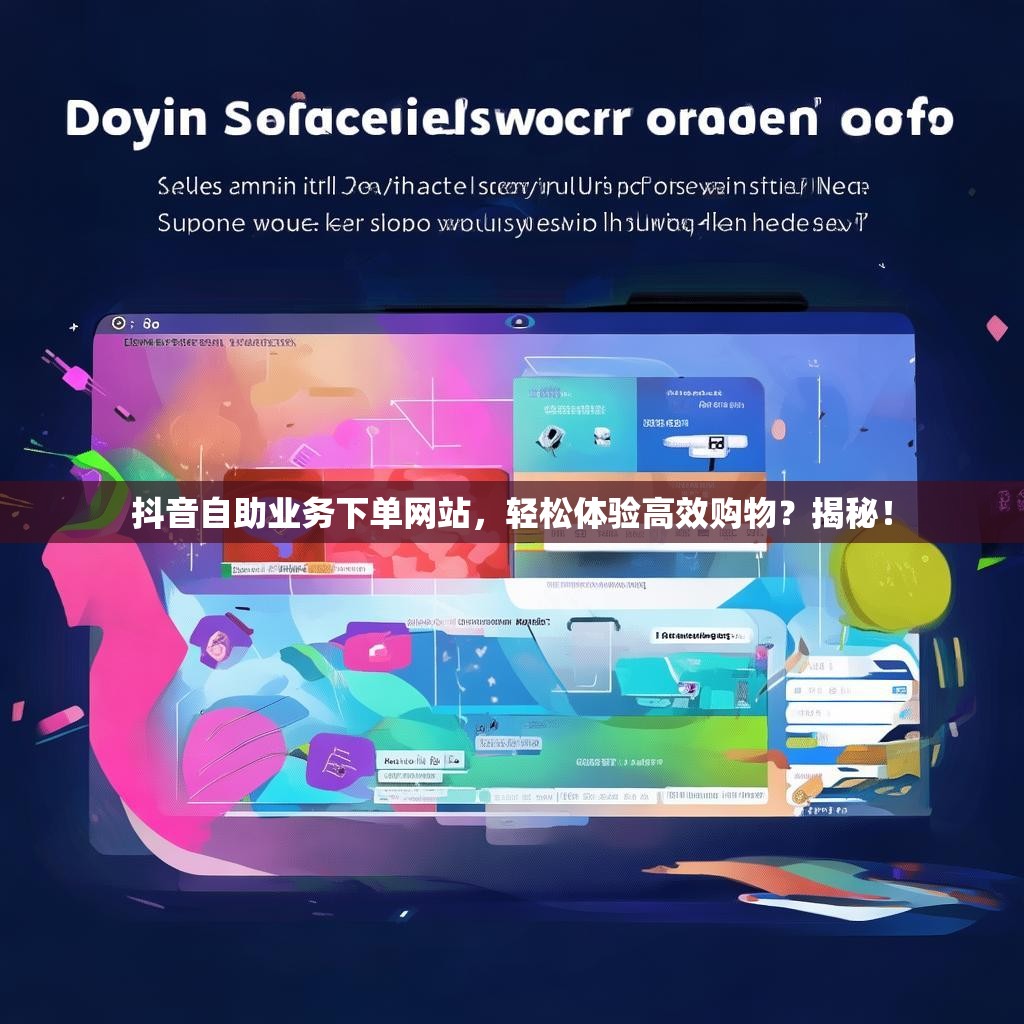 抖音自助业务下单网站，轻松体验高效购物？揭秘！