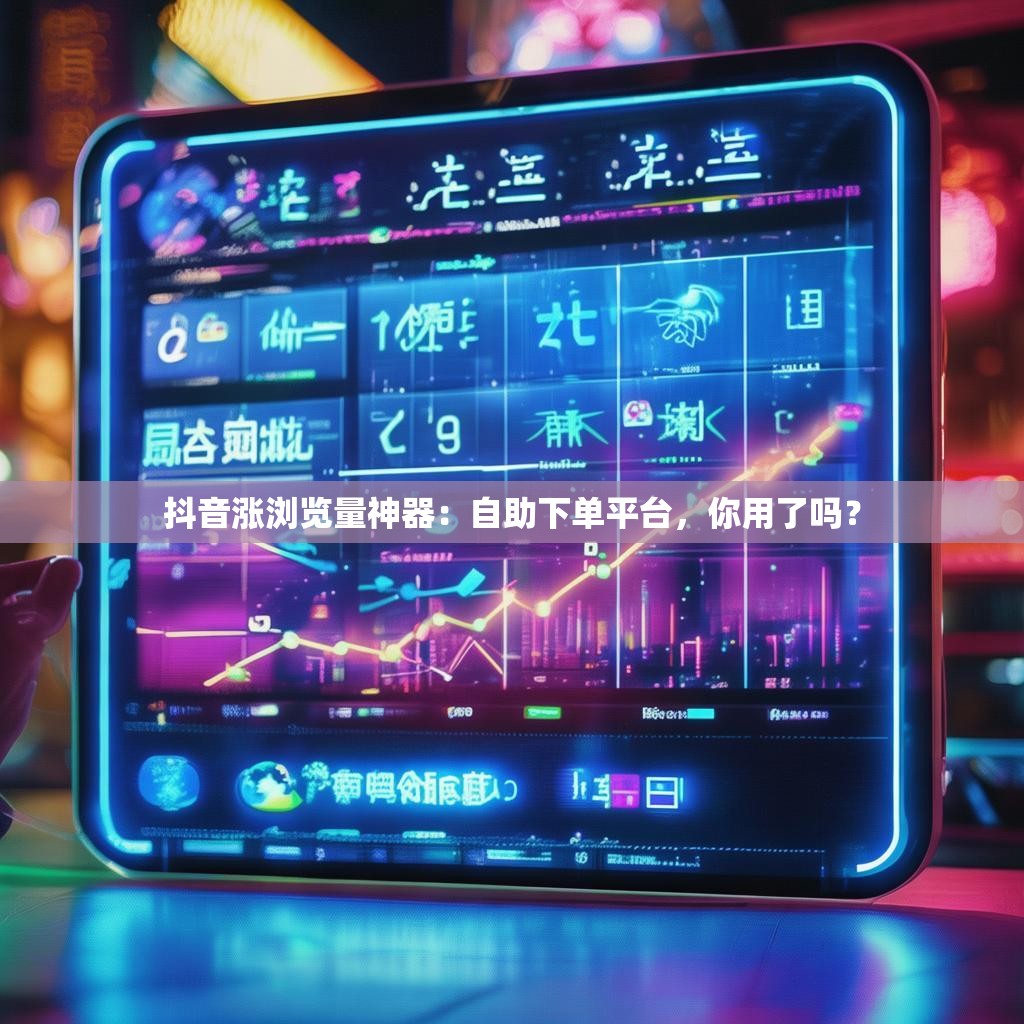 抖音涨浏览量神器：自助下单平台，你用了吗？