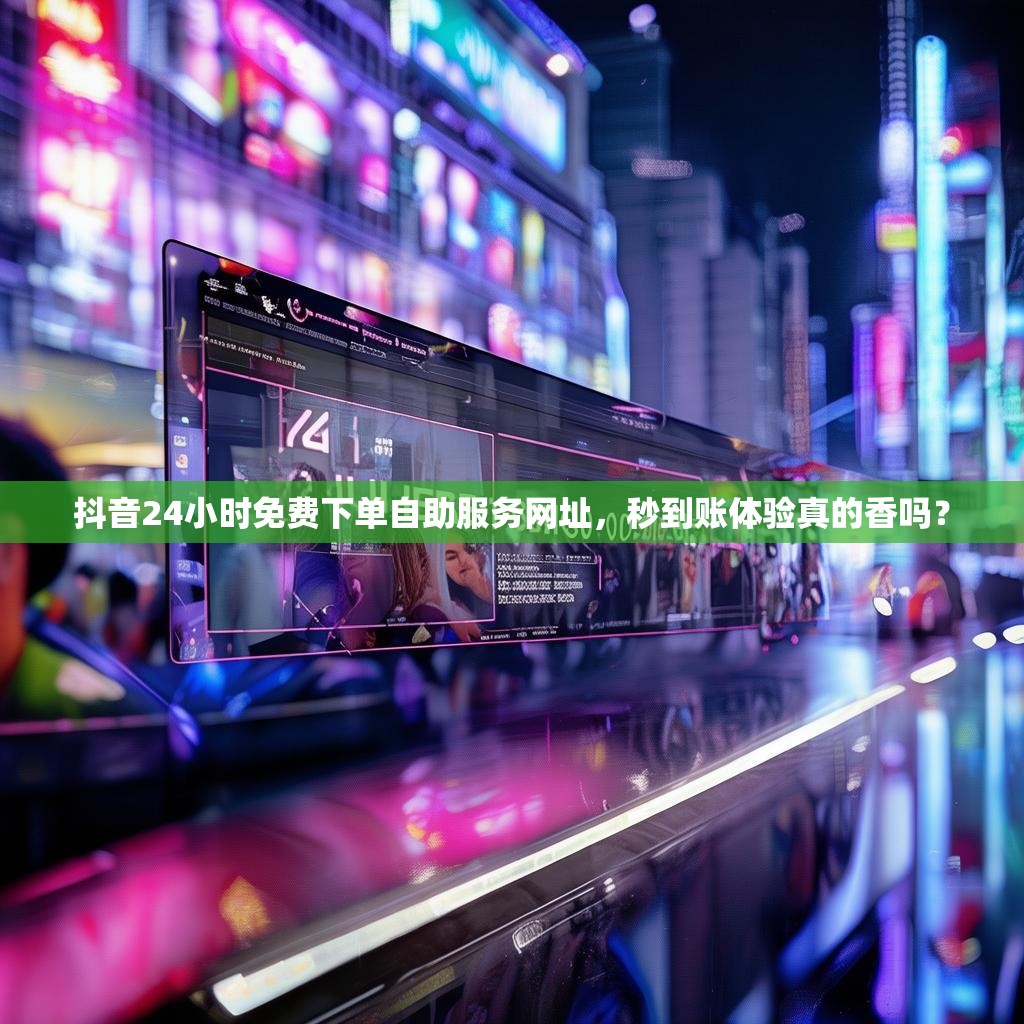 抖音24小时免费下单自助服务网址，秒到账体验真的香吗？