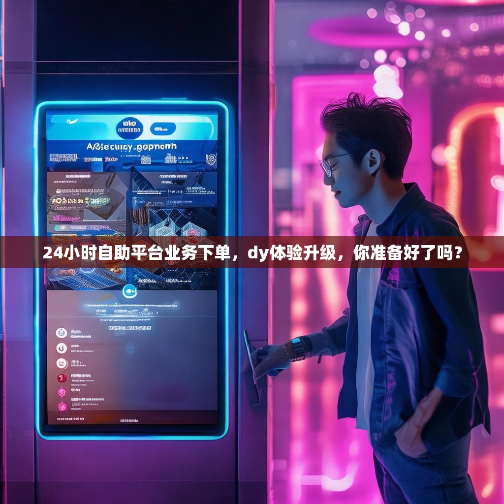 24小时自助平台业务下单，dy体验升级，你准备好了吗？