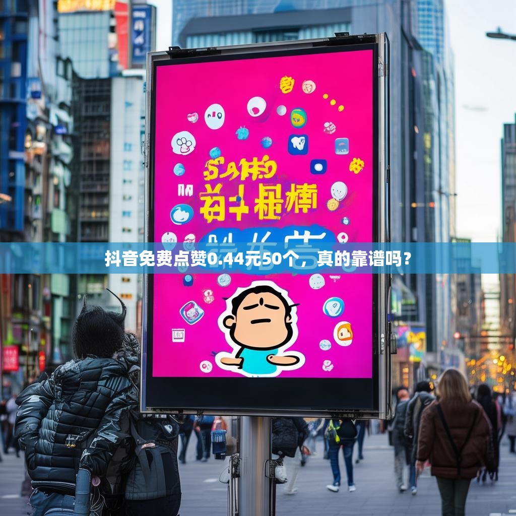 抖音免费点赞0.44元50个，真的靠谱吗？
