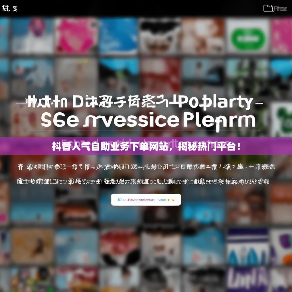 抖音人气自助业务下单网站，揭秘热门平台！