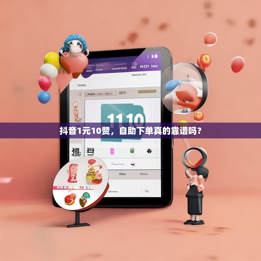抖音1元10赞，自助下单真的靠谱吗？