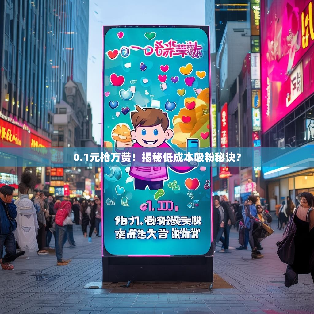 0.1元抢万赞！揭秘低成本吸粉秘诀？