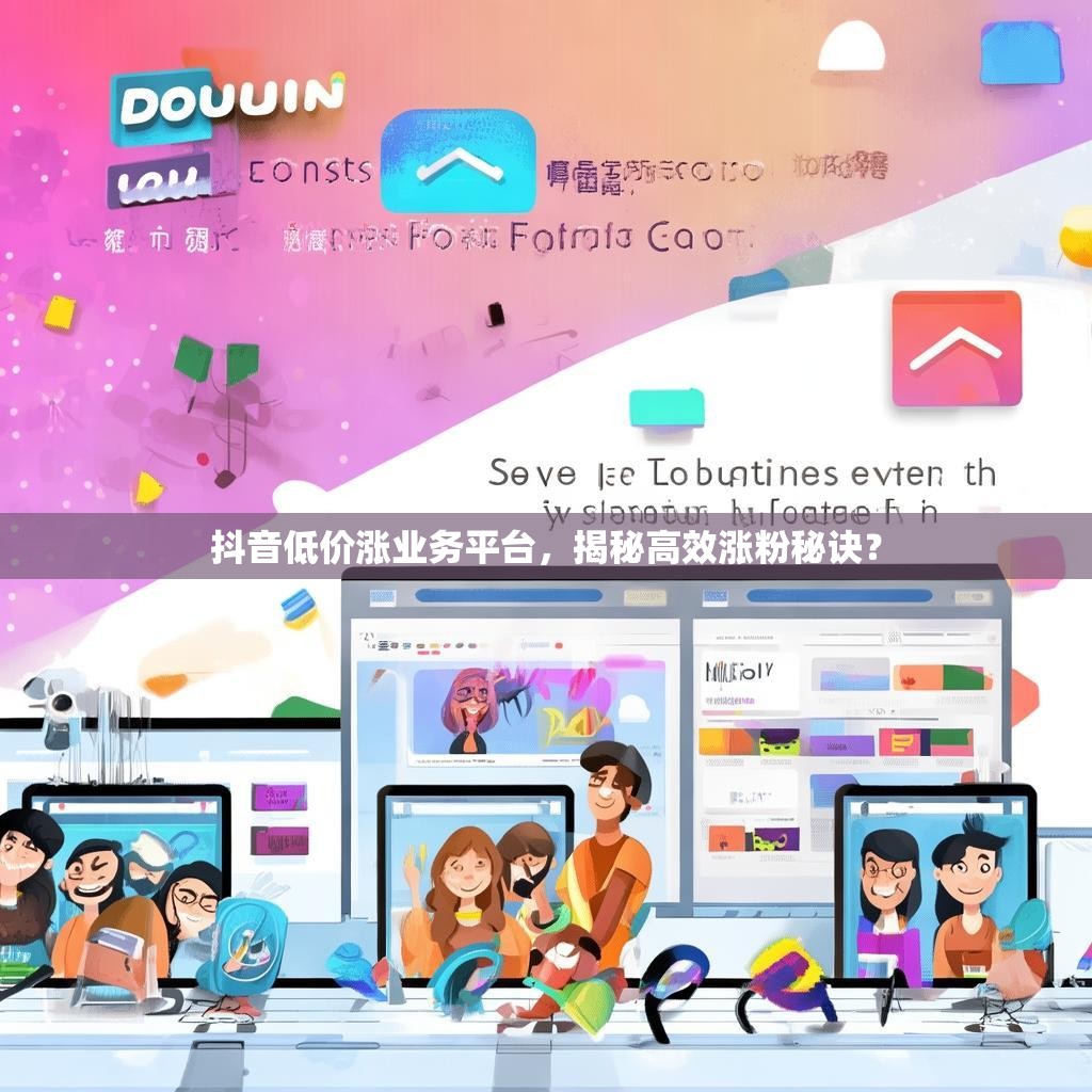抖音低价涨业务平台，揭秘高效涨粉秘诀？
