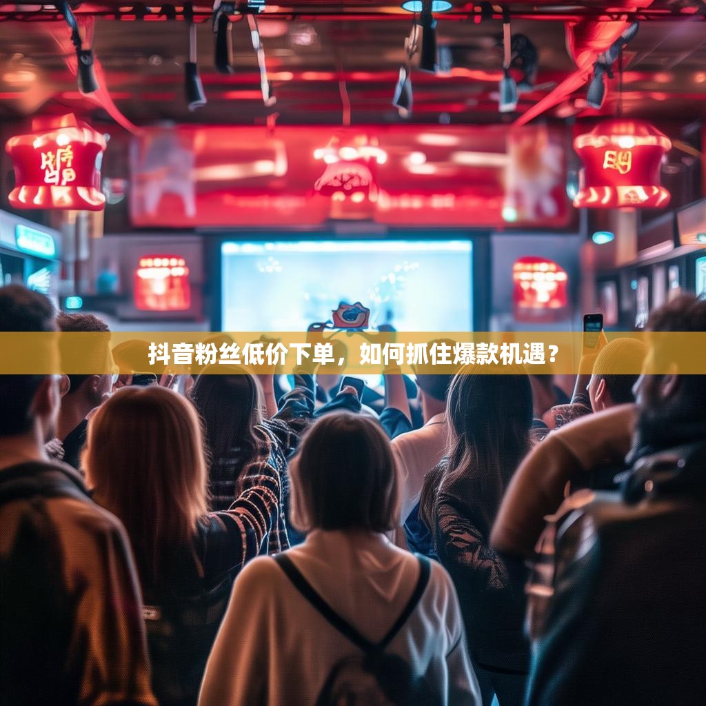 抖音粉丝低价下单，如何抓住爆款机遇？