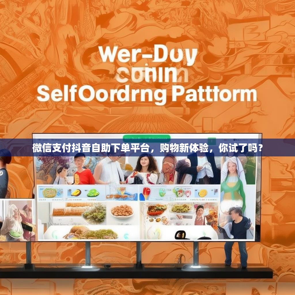 微信支付抖音自助下单平台，购物新体验，你试了吗？