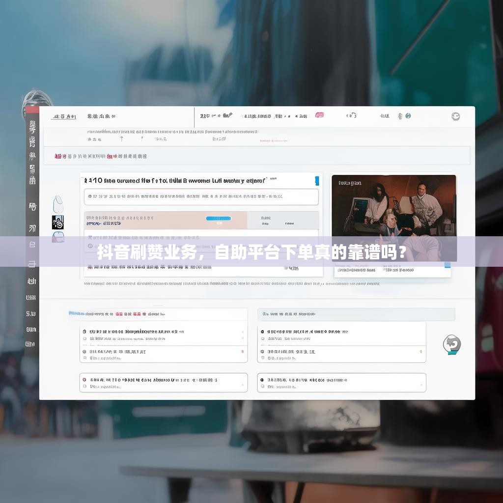 抖音刷赞业务，自助平台下单真的靠谱吗？