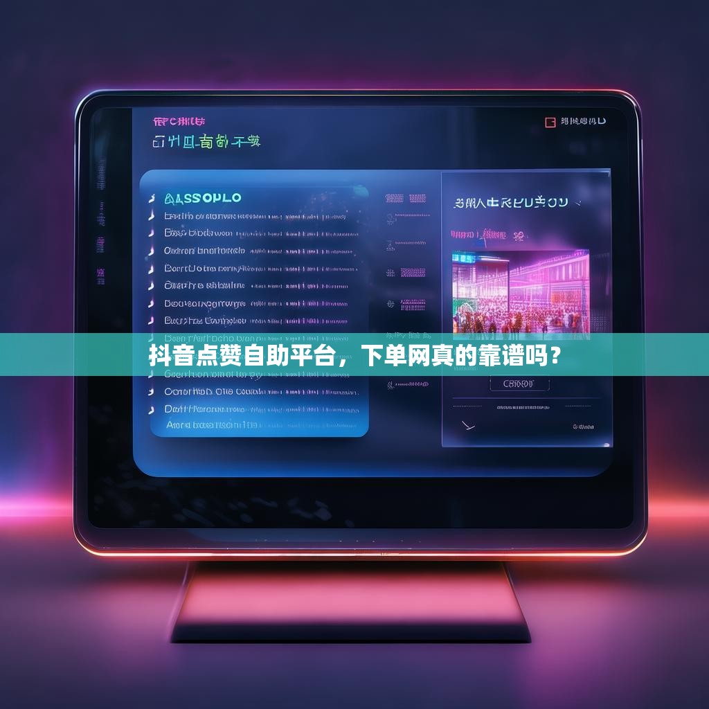 抖音点赞自助平台，下单网真的靠谱吗？