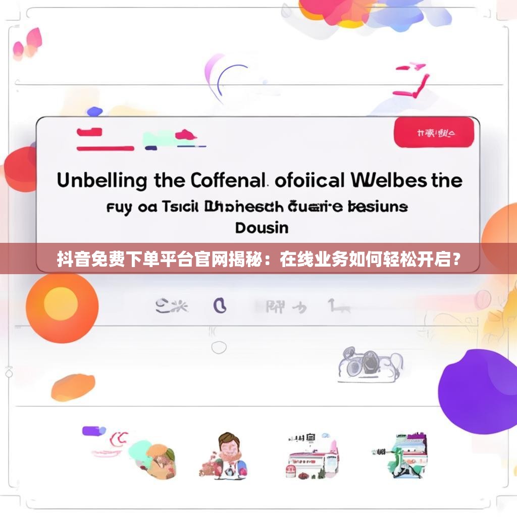 抖音免费下单平台官网揭秘：在线业务如何轻松开启？