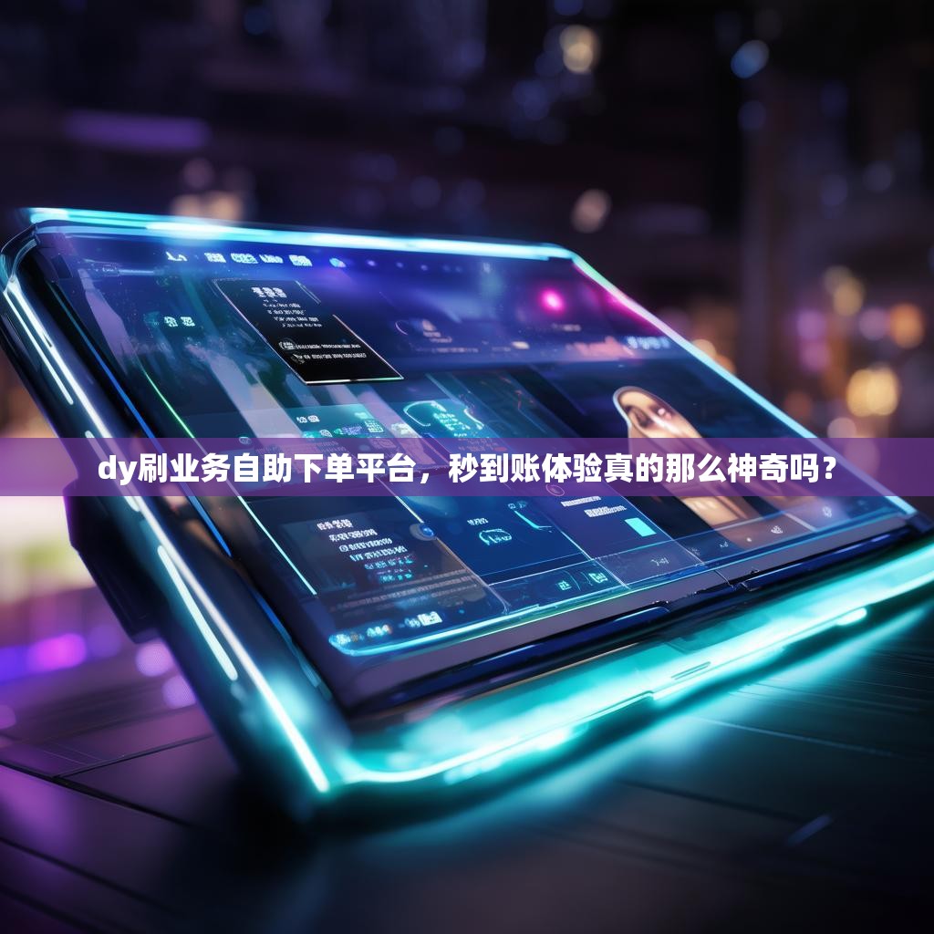 dy刷业务自助下单平台，秒到账体验真的那么神奇吗？
