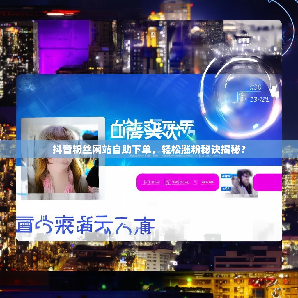 抖音粉丝网站自助下单，轻松涨粉秘诀揭秘？