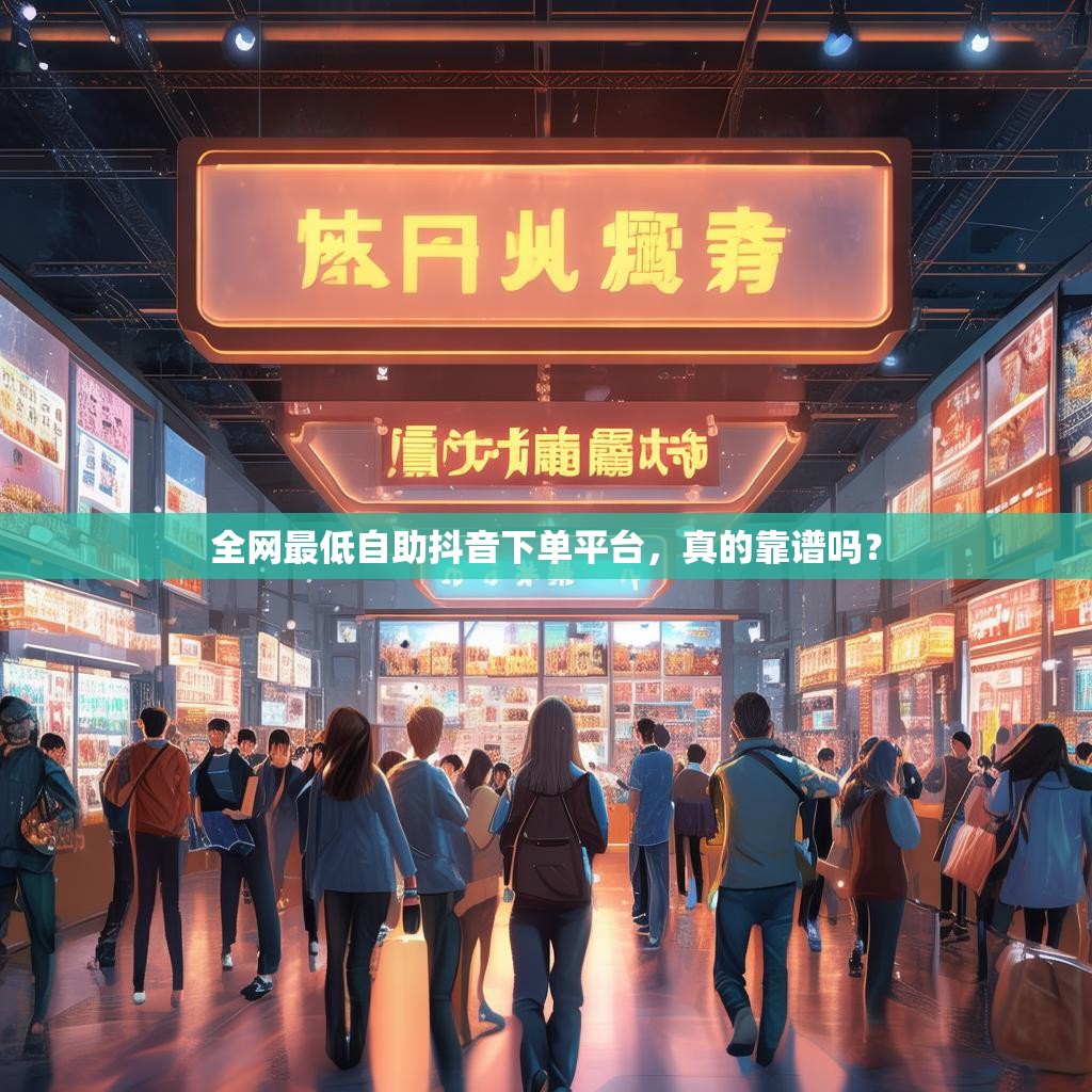 全网最低自助抖音下单平台，真的靠谱吗？
