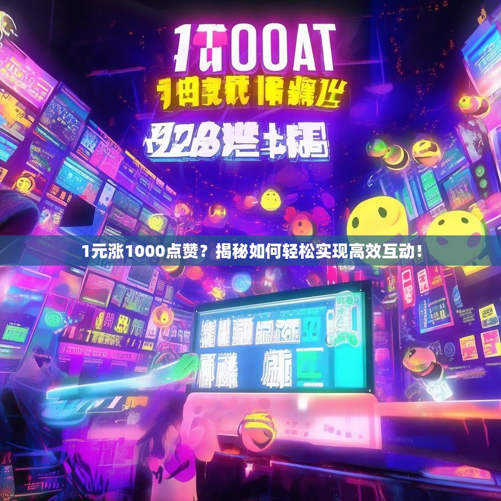 1元涨1000点赞？揭秘如何轻松实现高效互动！