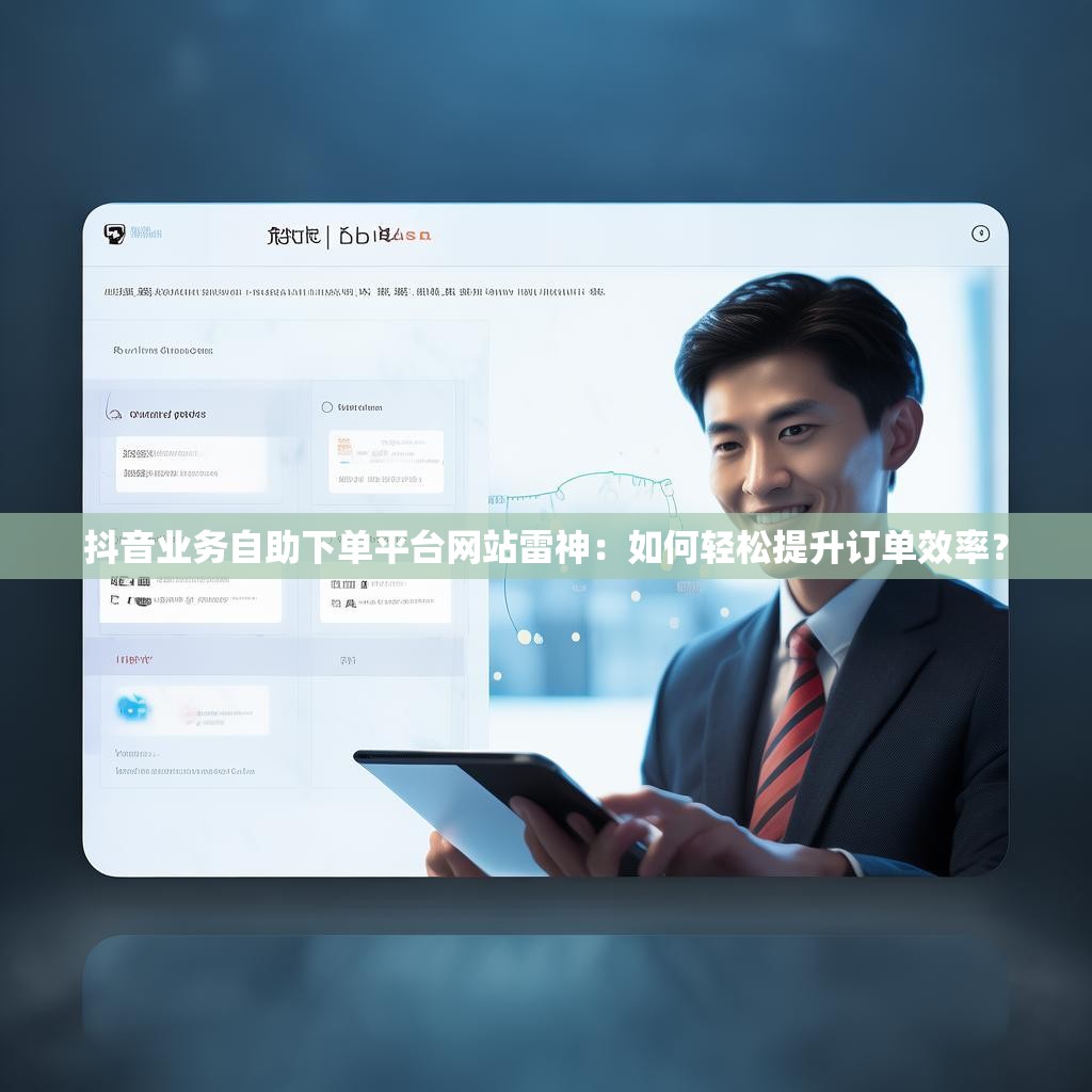 抖音业务自助下单平台网站雷神：如何轻松提升订单效率？