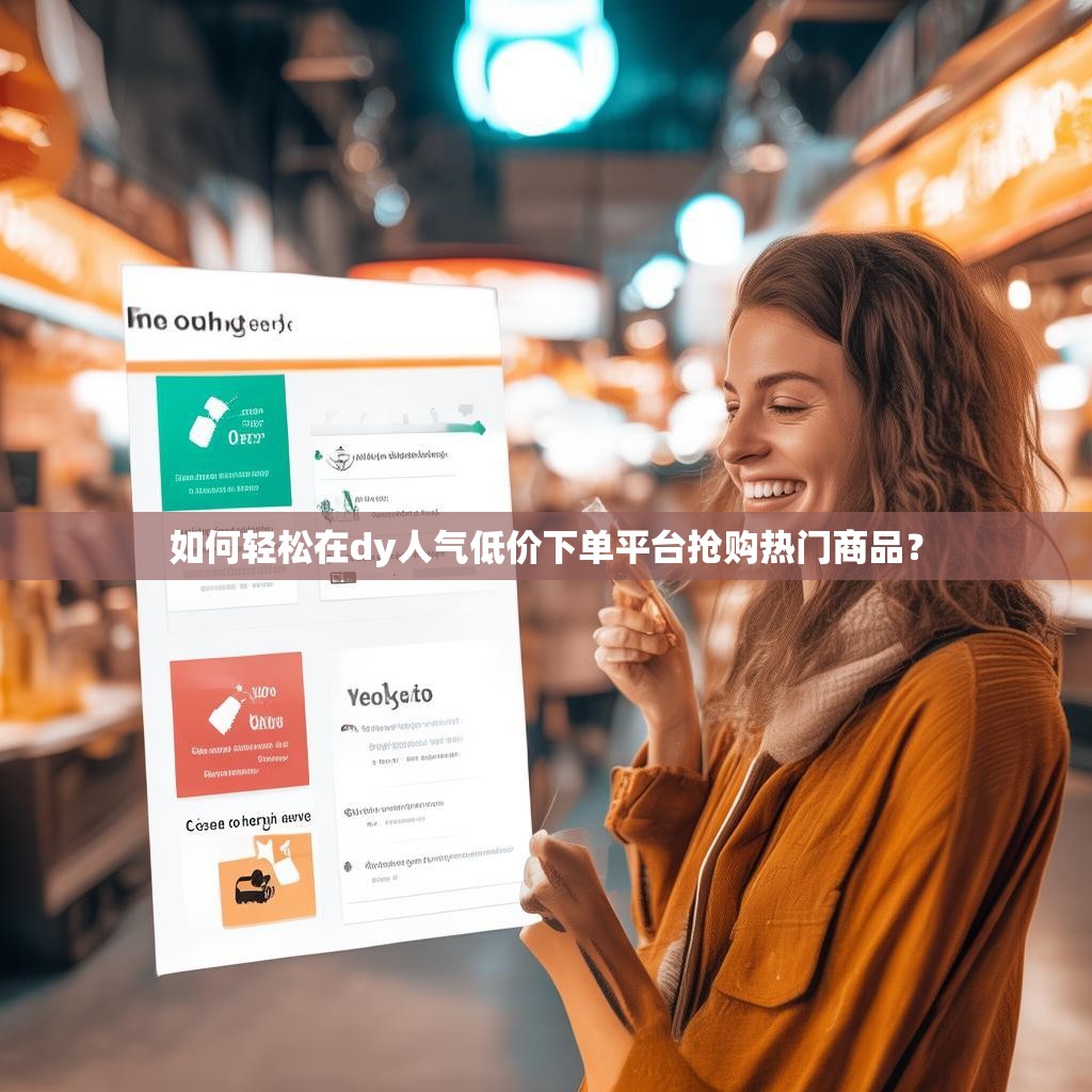如何轻松在dy人气低价下单平台抢购热门商品？