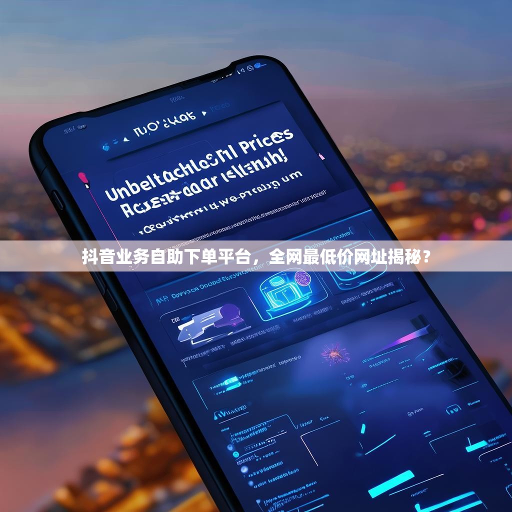 抖音业务自助下单平台，全网最低价网址揭秘？