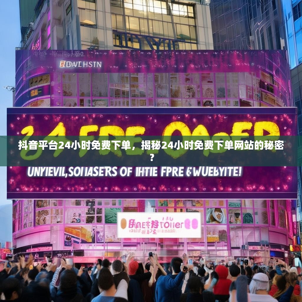 抖音平台24小时免费下单，揭秘24小时免费下单网站的秘密？