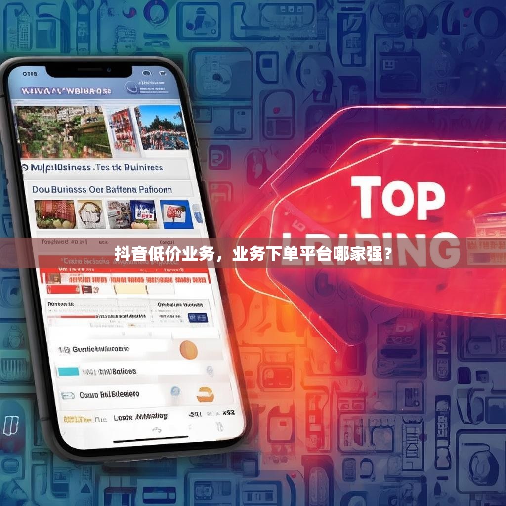抖音低价业务，业务下单平台哪家强？