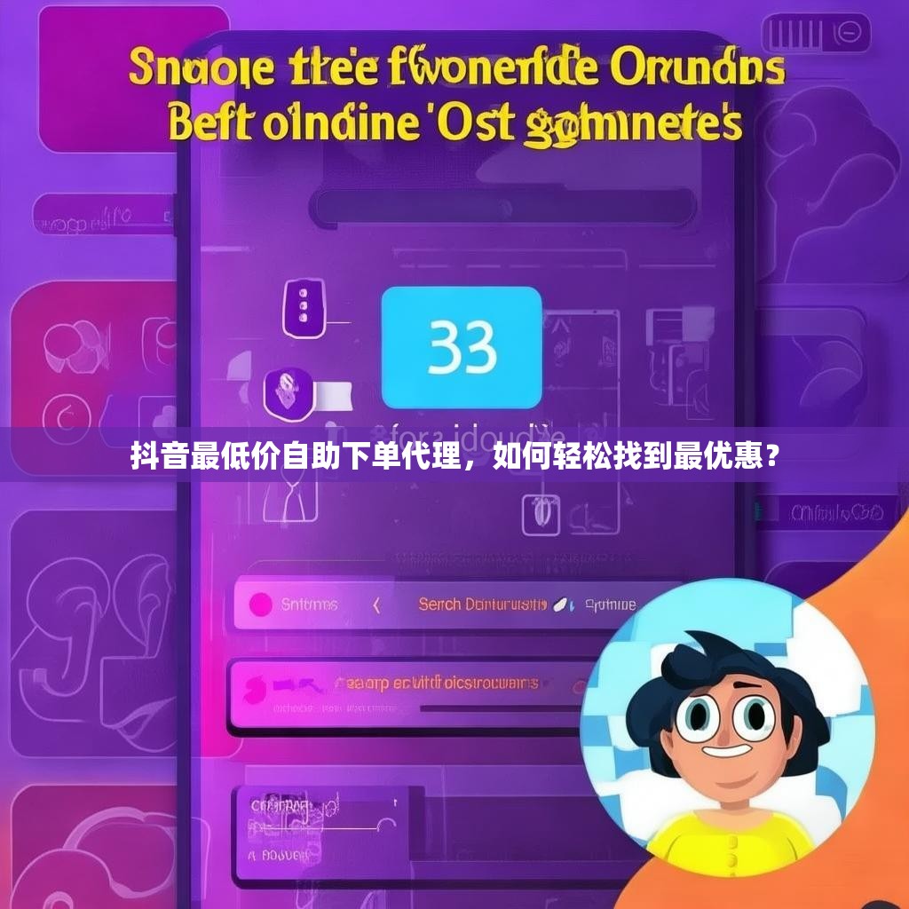 抖音最低价自助下单代理，如何轻松找到最优惠？