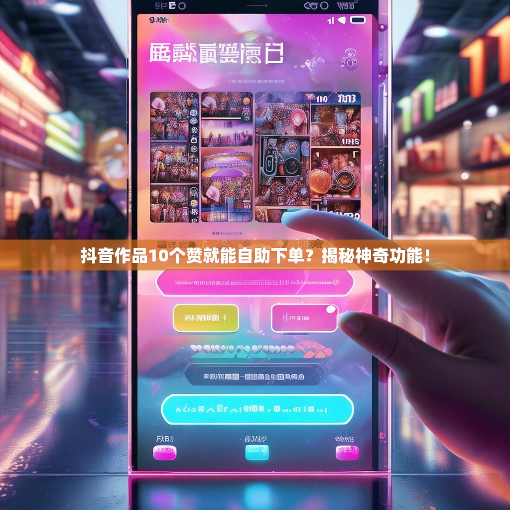 抖音作品10个赞就能自助下单？揭秘神奇功能！