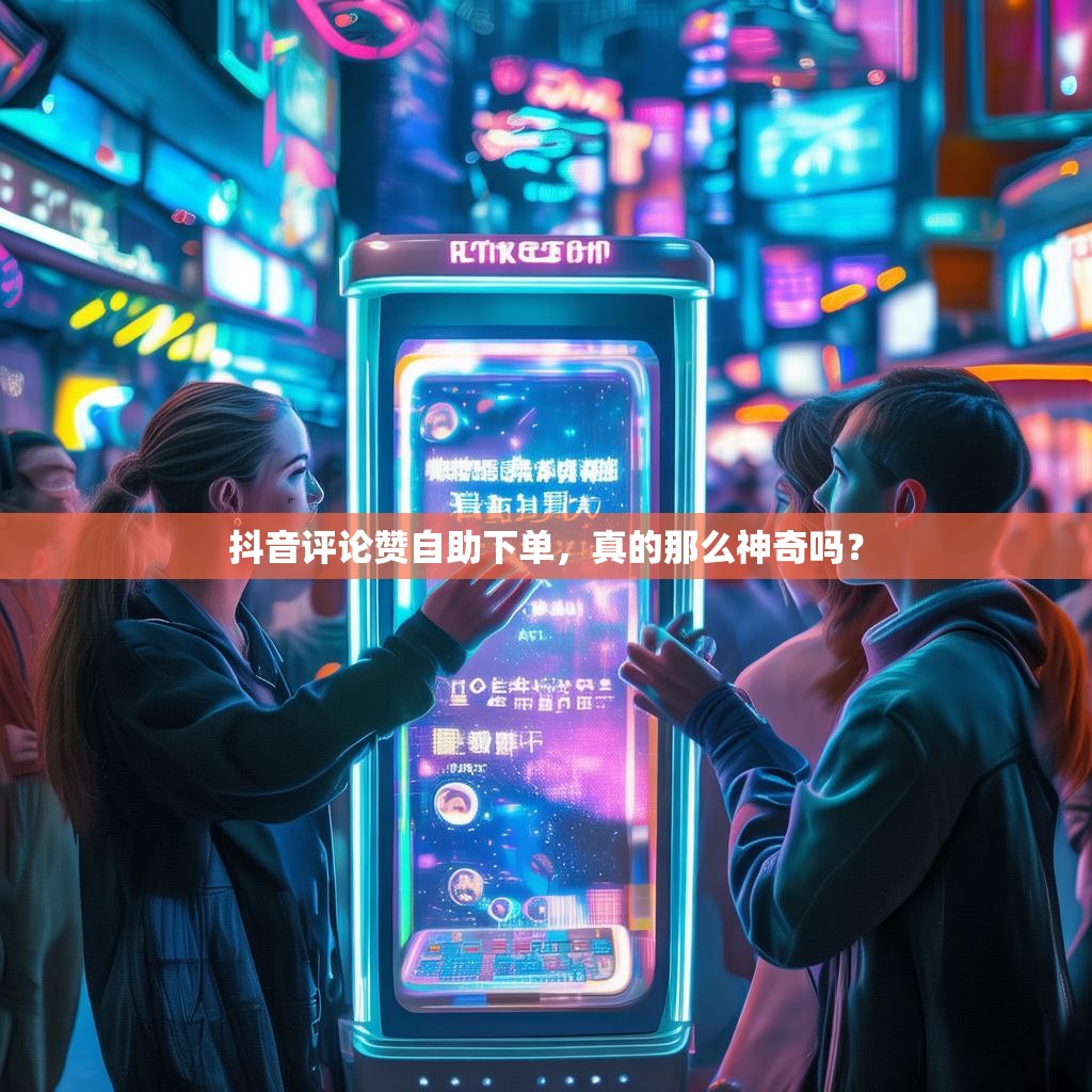 抖音评论赞自助下单，真的那么神奇吗？